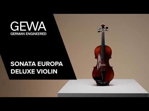 GEWA Sonata Europa Deluxe violin 4/4 med formet kasse og carbonbue