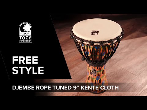 Toca Djembe Freestyle accordato a corda - Tramonto africano (SFDJ-9AFS)