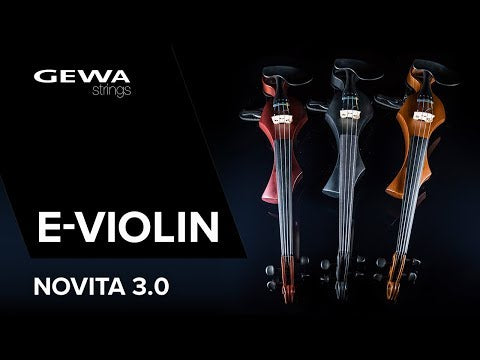 GEWA Violino elettrico Novita 3.0 - Black (con spalliera Wittner)