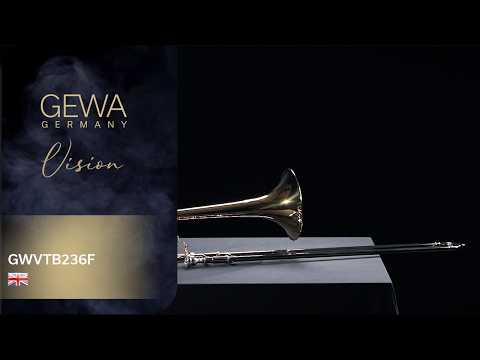 GEWA Vision TB236F trombone tenore in Sib/Fa, campana in ottone giallo