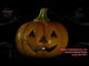 Zucca di Halloween con LED 12cm