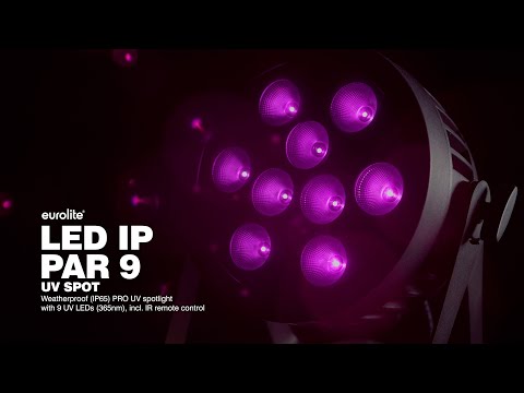 EUROLITE LED IP PAR 9 UV Faretto