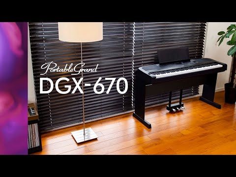Yamaha DGX670B Pianoforte elettrico (Nero)