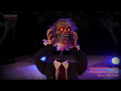 Halloween zombie Theo, animeret, 67 cm
