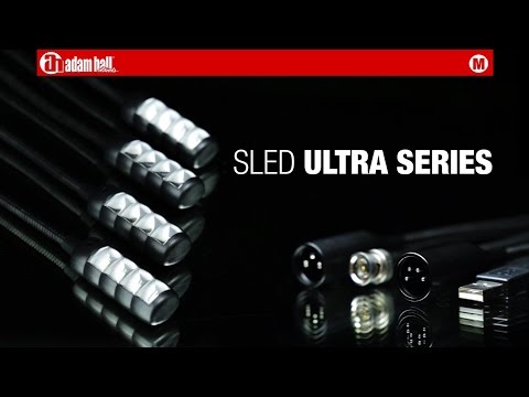 Adam Hall Stands SLED 1 ULTRA USB - svanehalslampe, USB-stik, 4 COB-LED’er