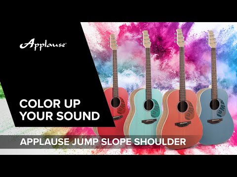 Applause Acoustic Guitar Jump Slope Shoulder Dreadnought - Peach (AAS-69-O)