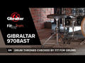 Gibraltar Sgabello per batteria serie 9000 - 9708AST