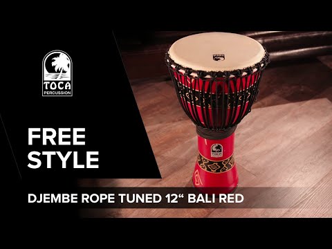 Toca Djembe Freestyle accordato con corde - Woodstock Purple (SFDJ-12WP)