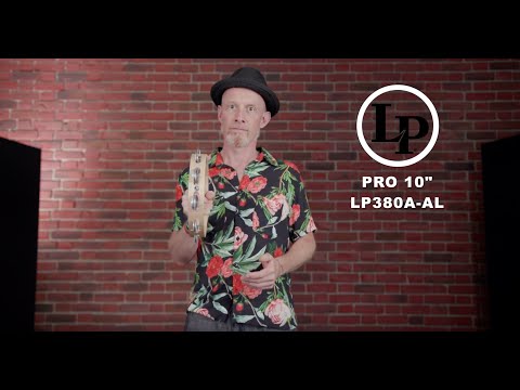 Latin Percussion Tamburello Pro 10 in a fila singola - Alluminio (LP380A-AL)