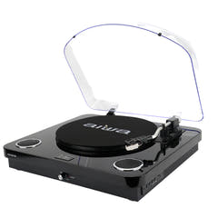 AIWA LPS-25 Giradischi – Bluetooth, USB e FM, nero