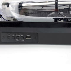 AIWA LPS-25 Giradischi – Bluetooth, USB e FM, nero