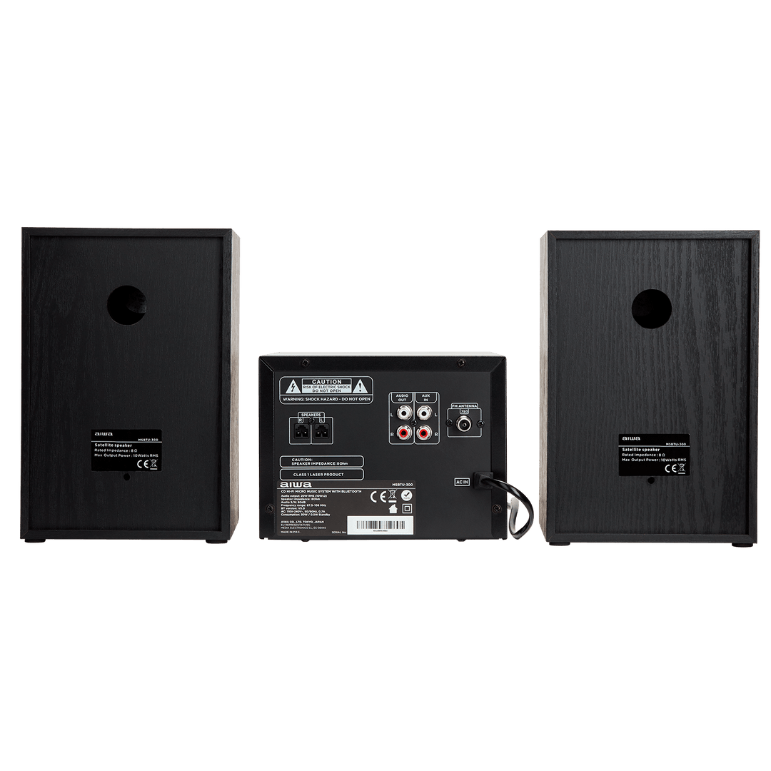 AIWA MCBT-350 Impianto Micro Hi-Fi 20W con Bluetooth, CD, FM e USB