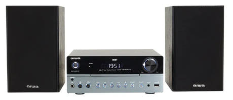 AIWA MCBT-750 Impianto Micro Hi-Fi 50W con Bluetooth, DAB+, CD e USB