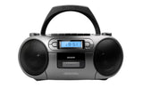 AIWA RC-250 Boombox – CD, Kassette, Bluetooth & FM, grå