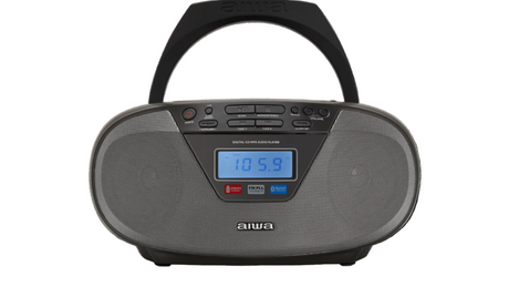 AIWA CDT-200 Boombox – CD, Bluetooth, USB e radio FM, nero
