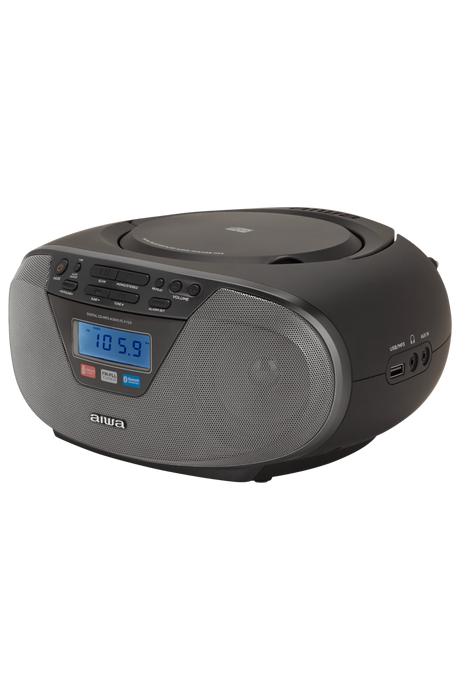 AIWA CDT-200 Boombox – CD, Bluetooth, USB & FM-radio, sort