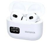Aiwa ETWS-150WT Bluetooth-høretelefoner, hvid