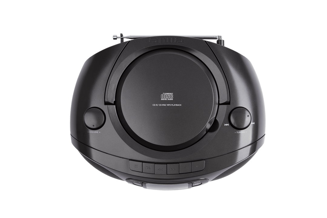 AIWA RC-250 Boombox – CD, cassetta, Bluetooth e FM, Black