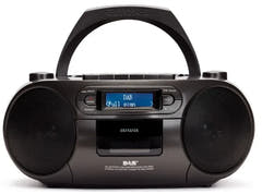AIWA RC-300 Boombox con CD, cassetta, DAB+, Bluetooth e USB, nero