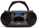 AIWA RC-300 Boombox con CD, cassetta, DAB+, Bluetooth e USB, nero