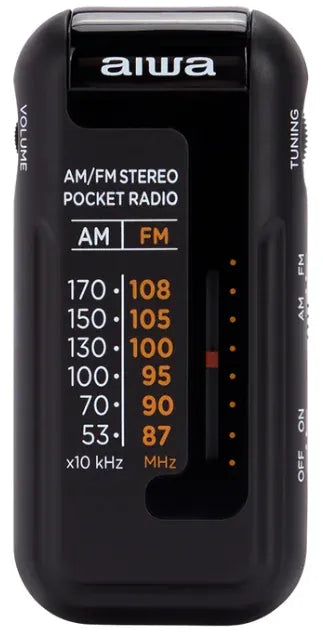 Aiwa RM-10BK radio portatile, Nero