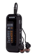 Aiwa RM-10BK radio portatile, Nero