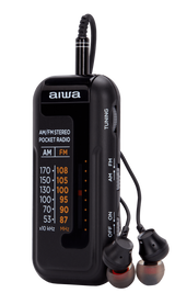 Aiwa RM-10BK radio portatile, Nero