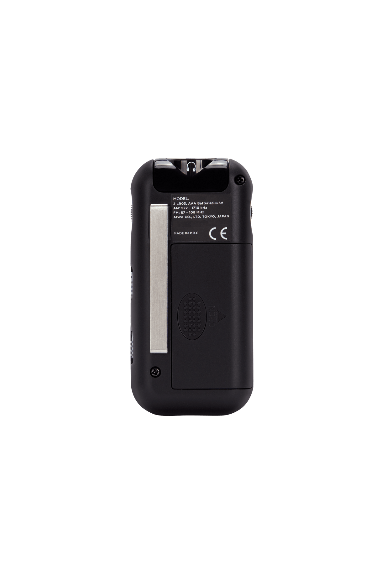 Aiwa RM-10BK radio portatile, Nero