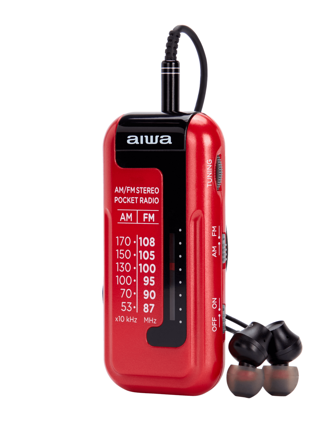 Aiwa RM-10RD radio portatile, Rossa
