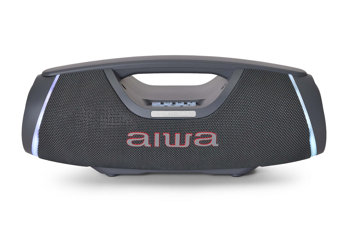 AIWA SPB-680 – Cassa party Bluetooth portatile da 20W con effetti luce RGB, grigia