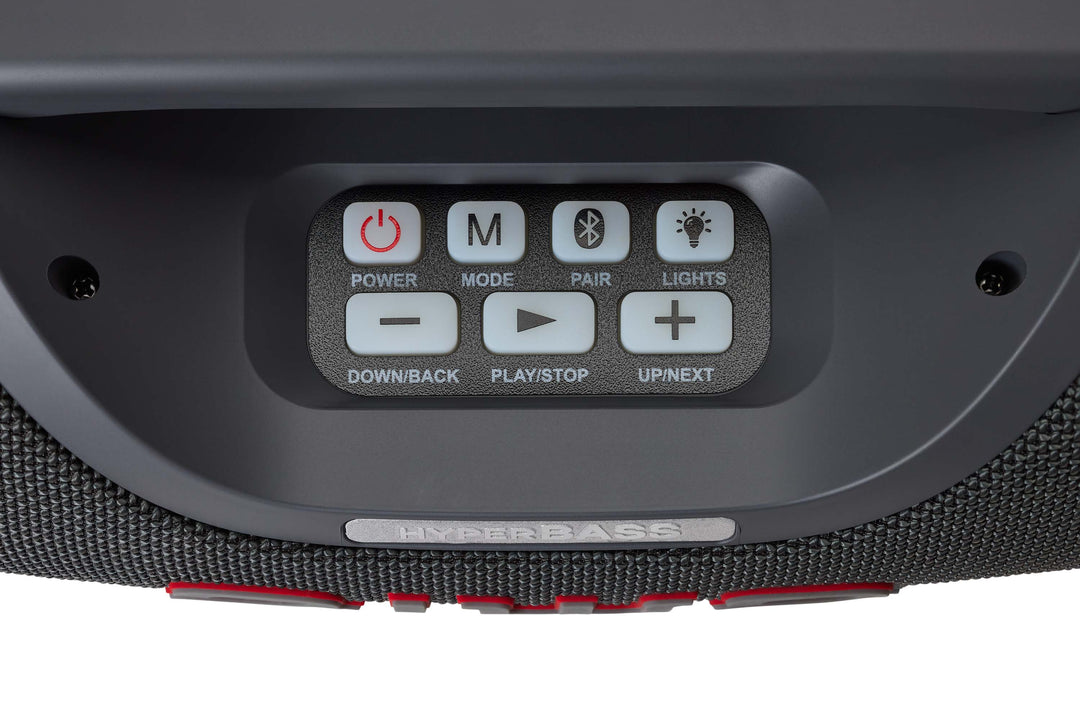 AIWA SPB-680 – Cassa party Bluetooth portatile da 20W con effetti luce RGB, grigia