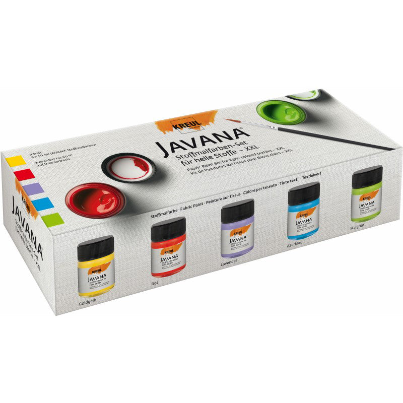 Fabric paint set 5 x 50 ml (not uv reactive)