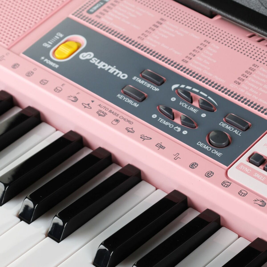 Suprimo Tastiere per bambini con Microfoni – Pink