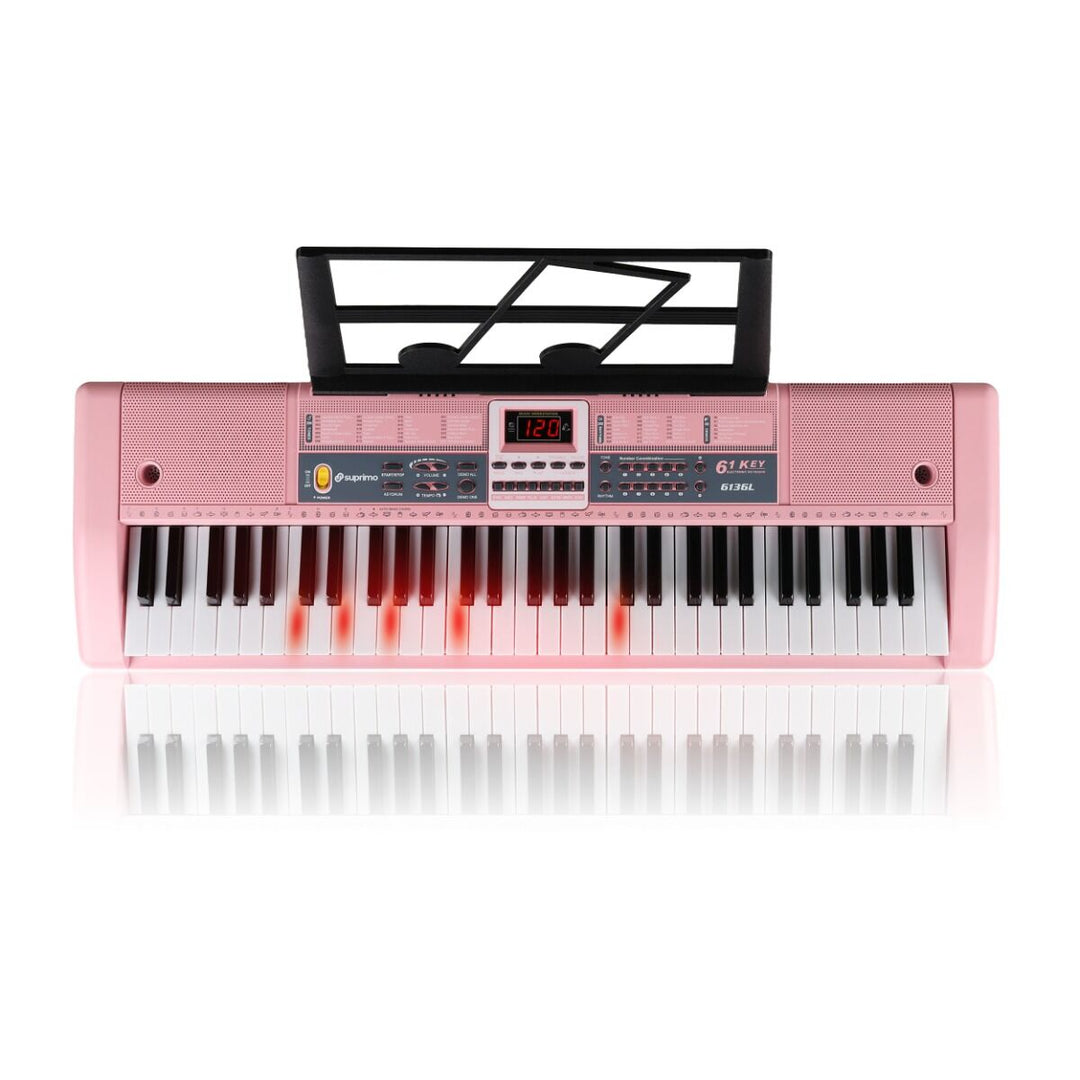 Suprimo Tastiere per bambini con Microfoni – Pink