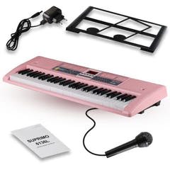 Suprimo Tastiere per bambini con Microfoni – Pink