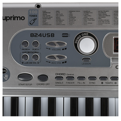 SUPRIMO 824 USB Tastiere con microfono, lettore MP3 e leggio