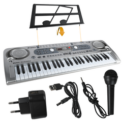 SUPRIMO 824 USB Tastiere con microfono, lettore MP3 e leggio