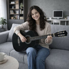 Suprimo CGS2 BK set di chitarra classica 4/4, nero