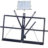 Supporto per leggio con borsa – pieghevole e regolabile in altezza 65–130 cm