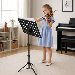 D4 leggio regolabile 82-146 cm, nero