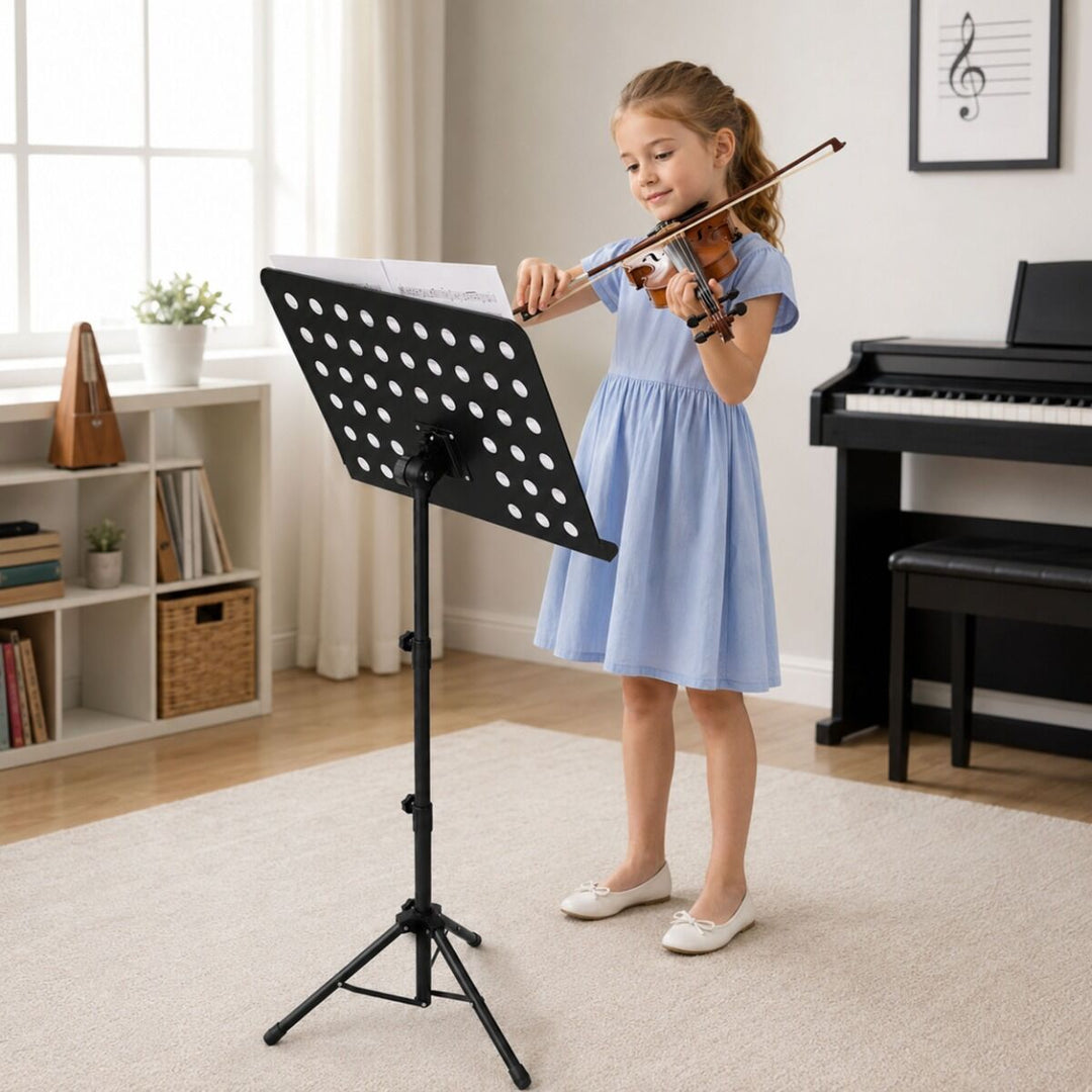 D4 leggio regolabile 82-146 cm, nero