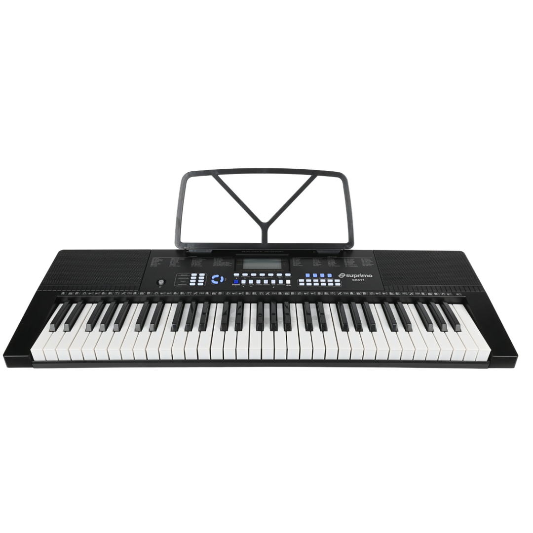 Suprimo EK611 Tastiere 61 Tasti, Nero