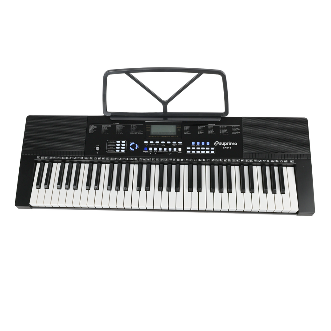 Suprimo EK611 Tastiere 61 Tasti, Nero