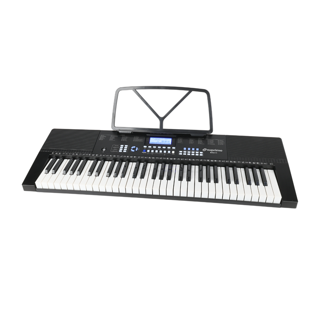 Suprimo EK611 Tastiere 61 Tasti, Nero