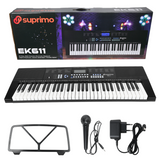 Suprimo EK611 Tastiere 61 Tasti, Nero