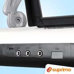 SUPRIMO KEY61 KD Keyboard 61 tasti con microfono, bianco