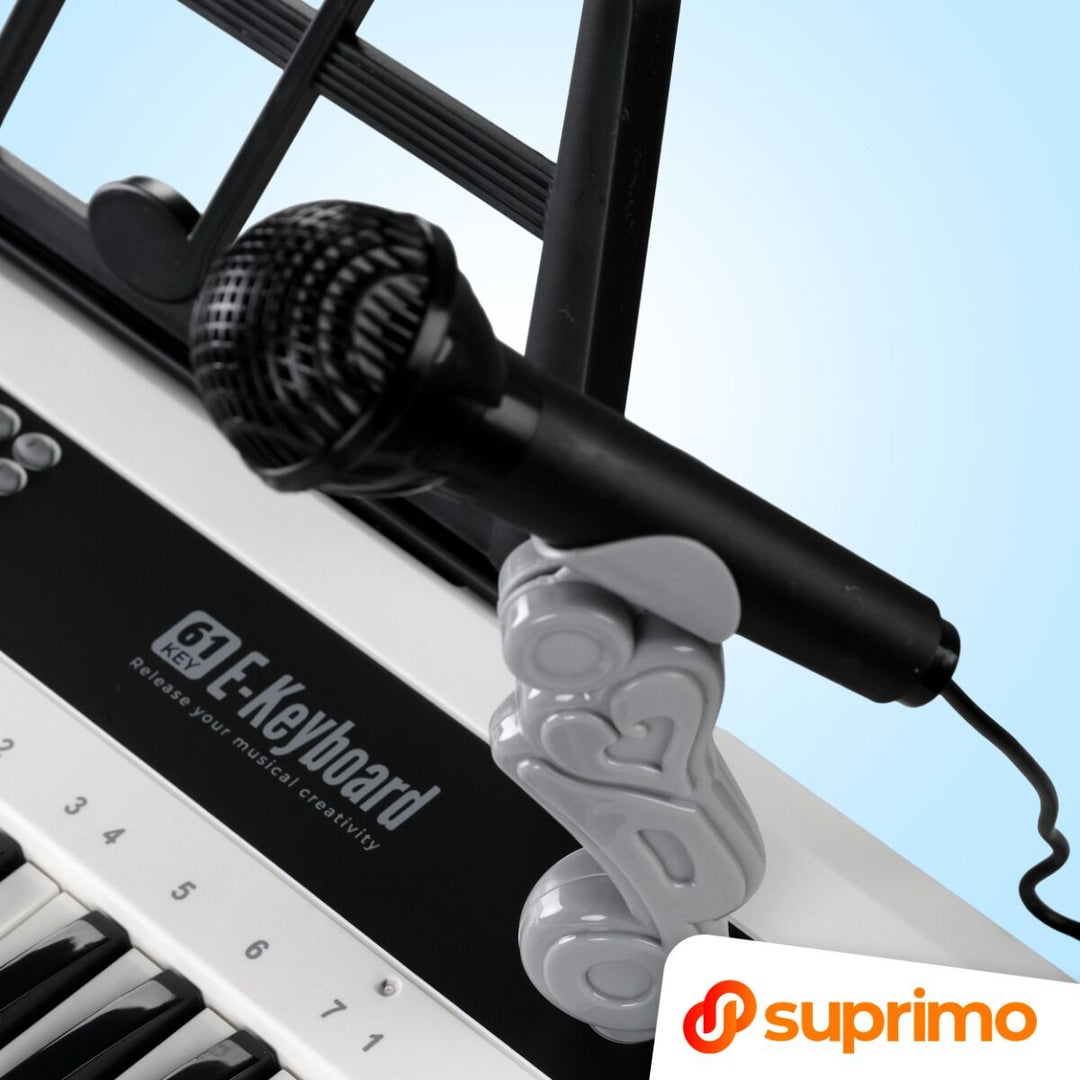 SUPRIMO KEY61 KD Keyboard 61 tasti con microfono, bianco