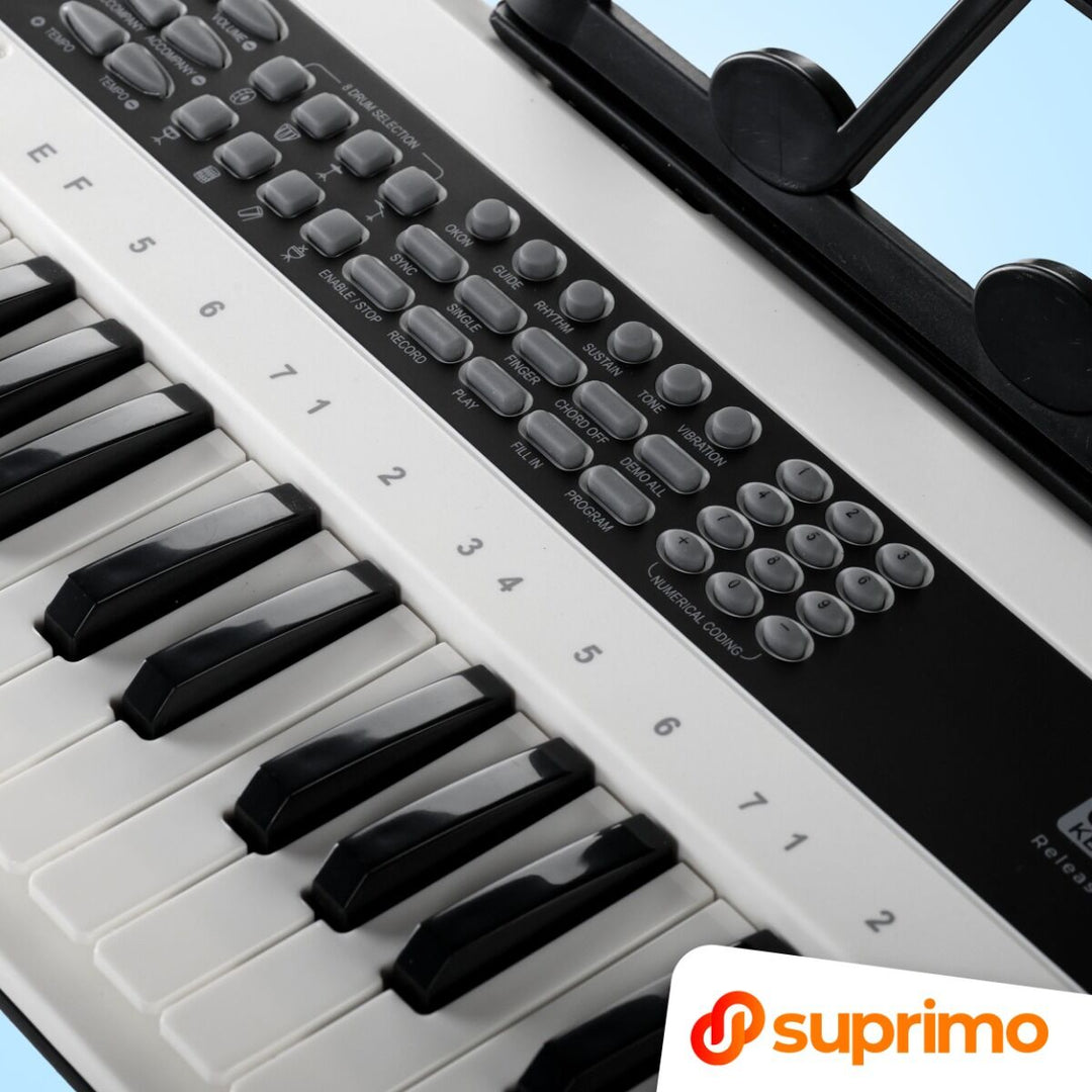 SUPRIMO KEY61 KD Keyboard 61 tasti con microfono, bianco