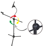 Mikrofonstativ med Boom Arm, Smartphoneholder og Gooseneck