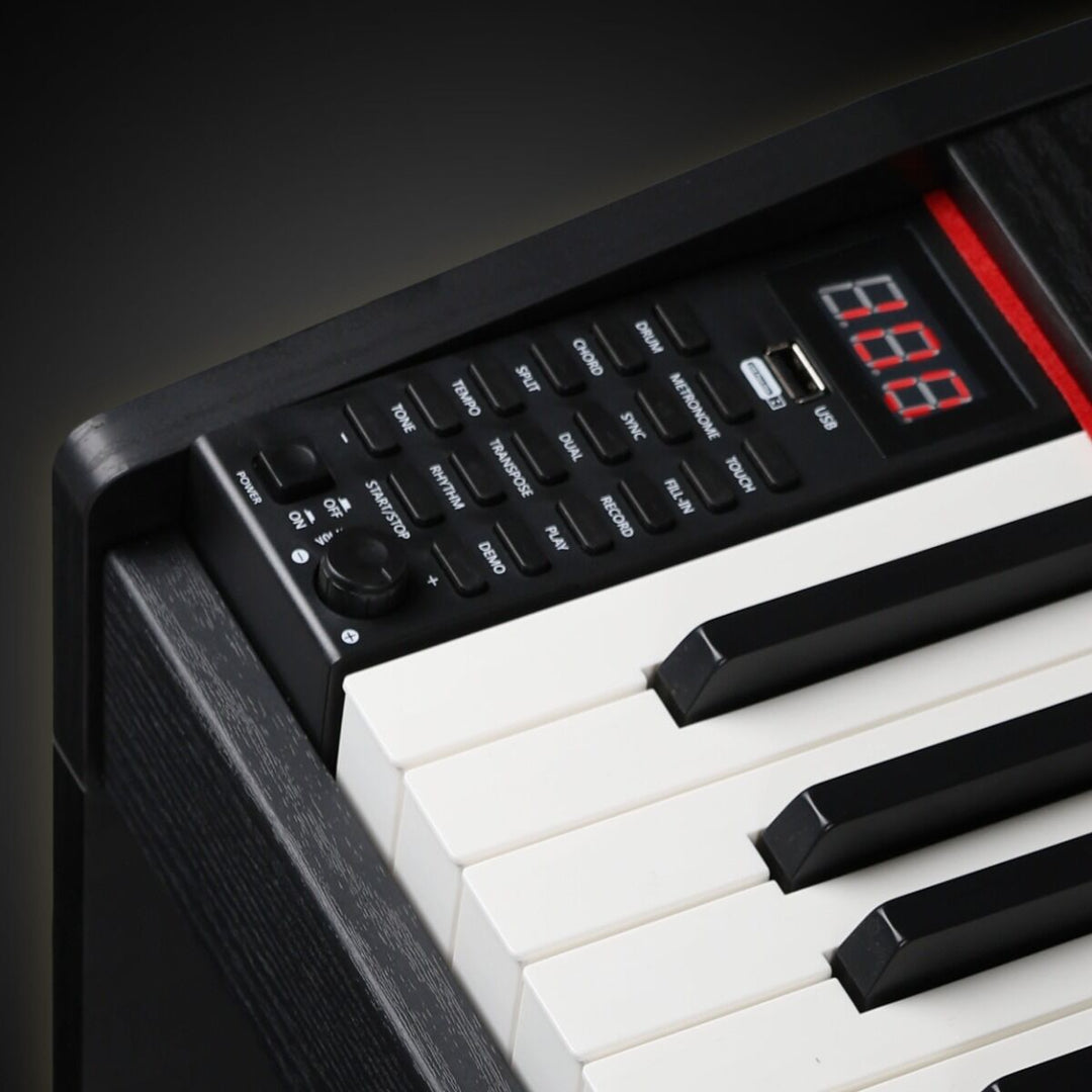 Suprimo SDP88 BK Pianoforte digitale 88 con tasti pesati, Nero